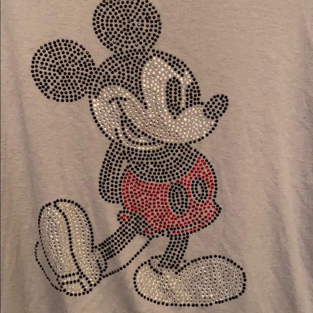 Mickey Mouse embellished top sz M